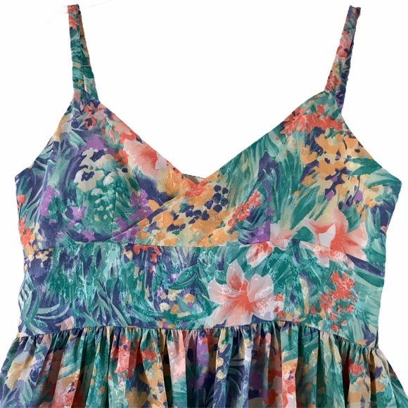 Golden Girls XO Betty White XO Vintage Medium - Large Floral Dress Flowy Skirt - Picture 3 of 9